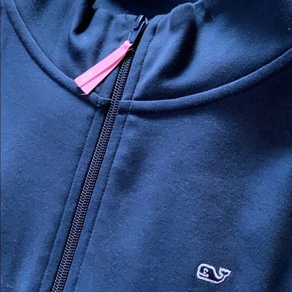 VINEYARD VINES navy quarter zip sweater - Picture 2 of 3